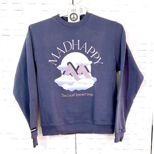 Madhappy Sweatshirt Oversize Local Optimist Color‎ Nocturnal Size XS New